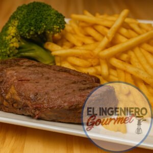 flat ironf Flat Iron & frech fries